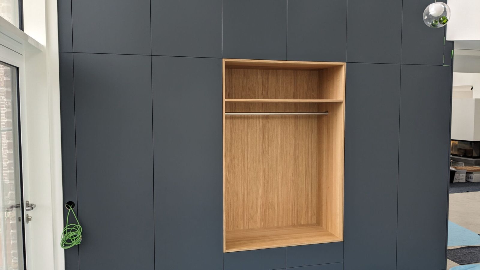 Stauschrank grau Eiche